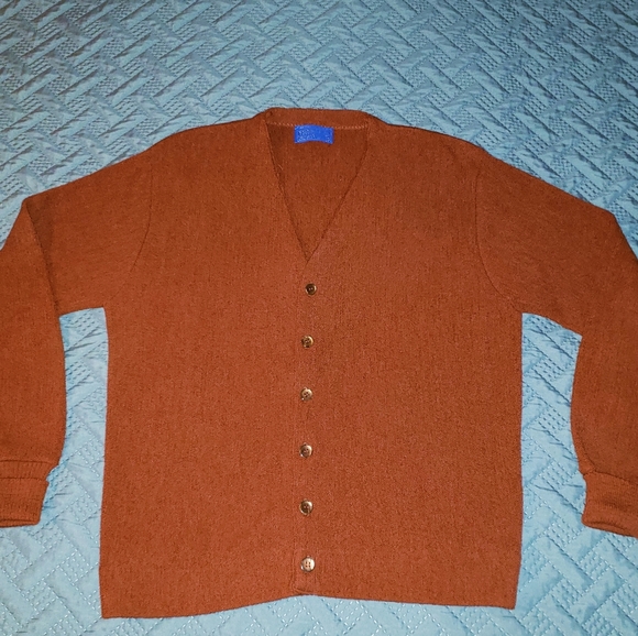 ‼SOLD‼ 60s Grandpa Pendleton Virgin Wool Cardigan - Picture 4 of 8
